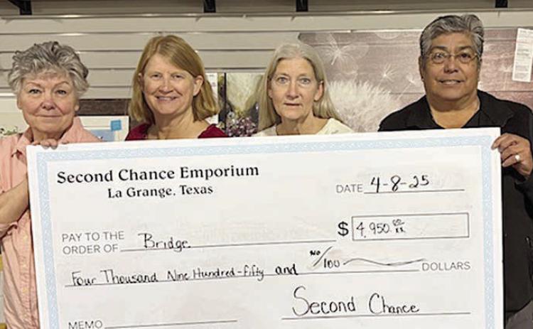 Second Chance donates to BRIDGE