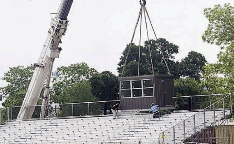 Bond work progressing with rain delays