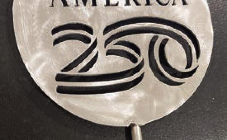 Pictured above is the medal medallion on a metal stake included in the Liberty Tree kit.