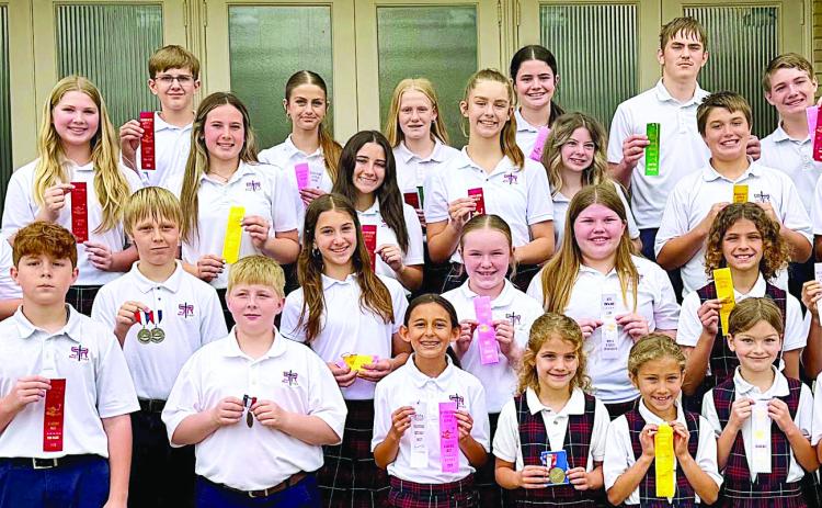 St. Rose students place at Hallettsville Sacred Heart Academic Meet