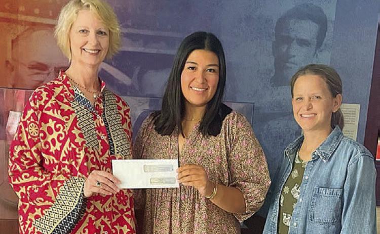 Arts for Rural Texas recently received a grant from Stanzel Family Foundation. Shown are (from left) Sandra Borne, ARTS executive director; Melanie Ramirez, Stanzel Family Foundation program director; and Cheryl Pekar, Stanzel Family Foundation CEO.