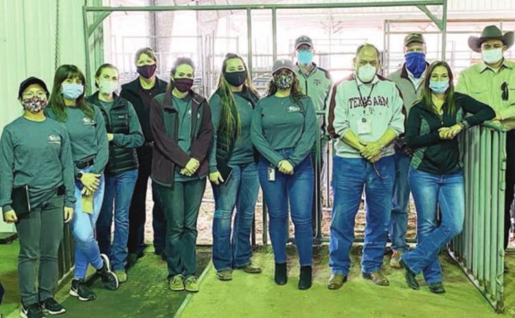 Members of the Texas A&amp;M Veterinary Emergency Team as well as others visit the Expo Center in Schulenburg last week as part of discussions to develop a plan to shelter animals during disasters.