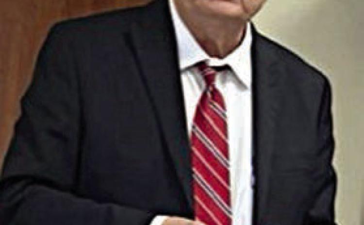 Fayette County Judge Dan Mueller gave program at the January meeting of the Schulenburg Literary Club.