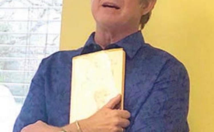 Guest speaker at the Literary Club meeting on March 8 was author Bill Miller.