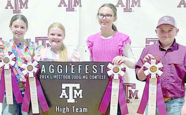 Fayette County 4-H’ers compete in AggieFest Livestock Judging Contest