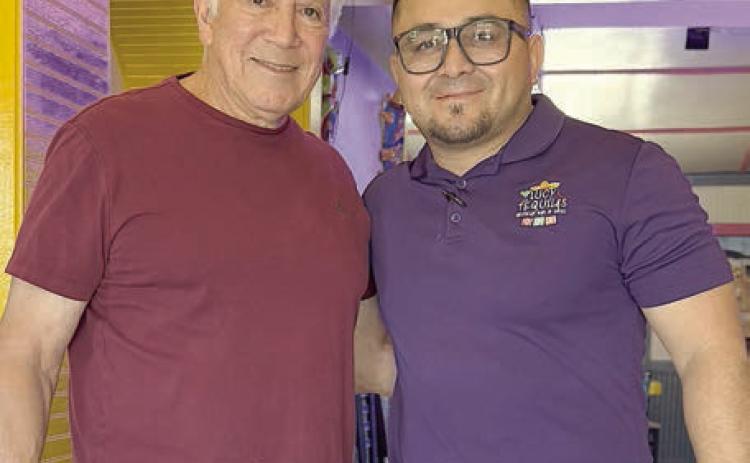 A special thank you to Juan Hernandez and Jose Hernandez, owners of Lucy Tequilas, for donating fajitas for a meal in Schulenburg last month. Senior Connections is especially grateful for their support and commitment. Juan Hernandez (right) is shown with board member Reuben Rodriguez (left).