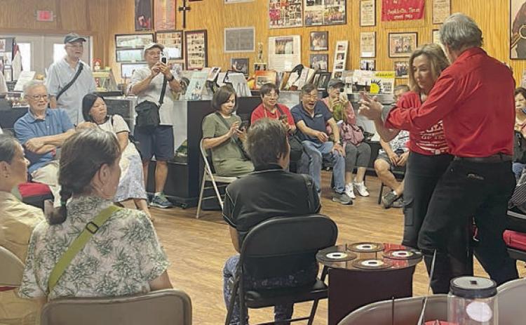 An exercise group from Houston visited the Polka Lovers Club of Texas Museum recently to learn about polka and waltz dancing as a form of physical activity and also to learn about the Czech culture
