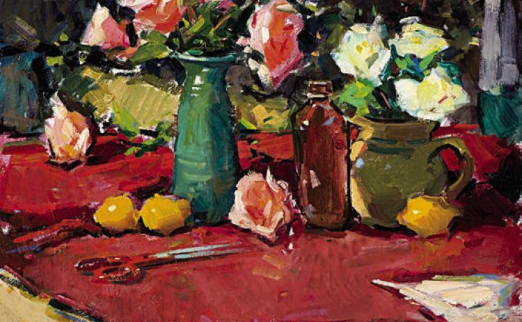 Eric Jacobsen, whose work is pictured above, will conduct the workshop on still life painting.