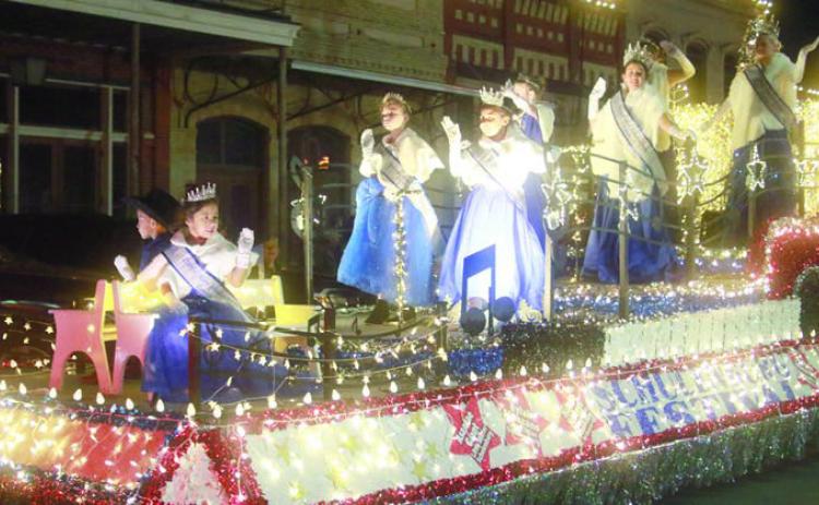 Schulenburg Festival Float with Miss Schulenburg & Court