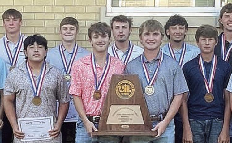 State semifinalist medals, trophy presented