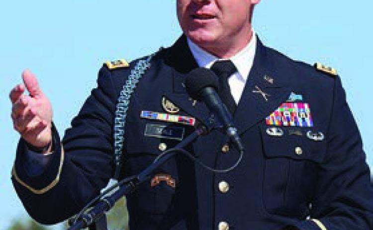 GUEST SPEAKER was U.S. Army Major Travis Seale.