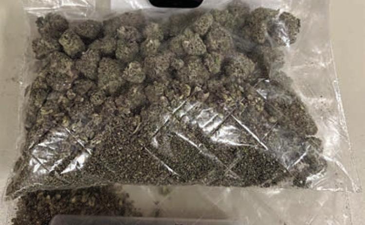 Shown above are the drugs found by SPD officers following a traffic stop last week.