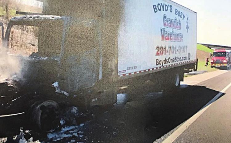 Truck fire extinguished on I-10
