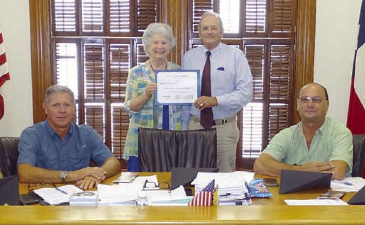 Award presented to Fayette County Historical Commission