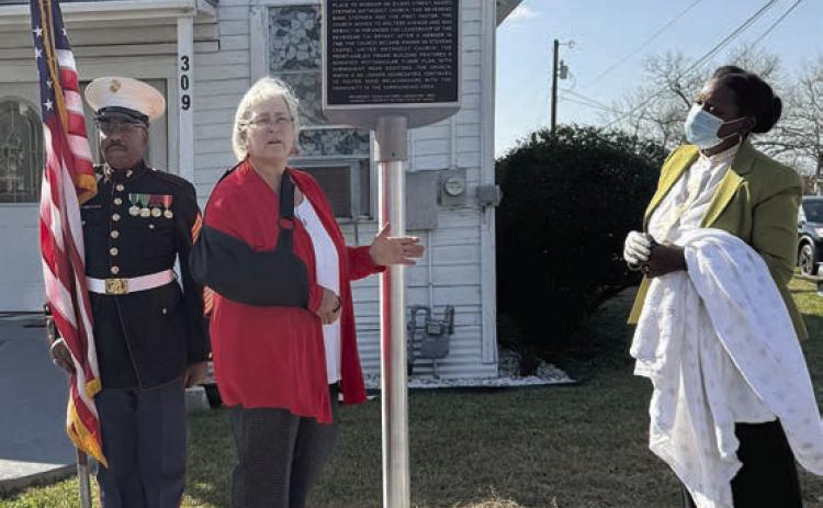 Marker unveiled at Stevens Chapel