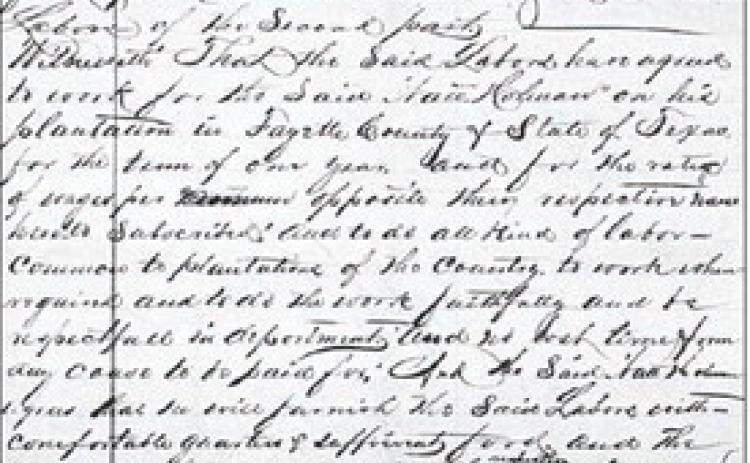 Freedmen’s Bureau Labor Contract