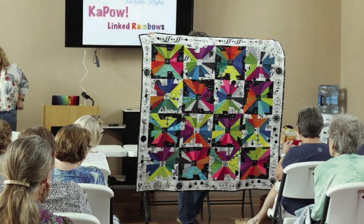 Wikander gives program at Colorado Valley Quilt Guild meeting