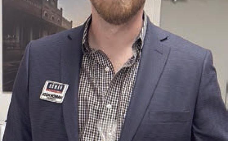 Lunch-and-learn speaker in Schulenburg on Monday, Feb. 2 was Josh Homan. He is running for Fayette County judge, and in his speech, he explained the responsibilities of that position. Homan also shared his views on community and the critical role everyone plays in building and maintaining great communities.