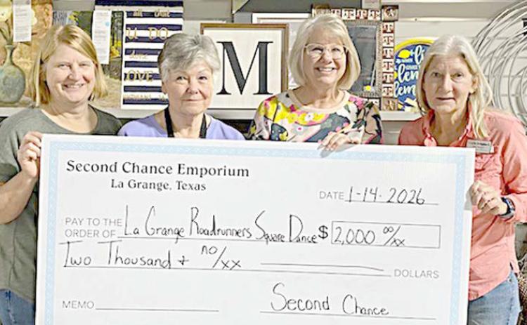 Funds given to Roadrunners Square Dance Club