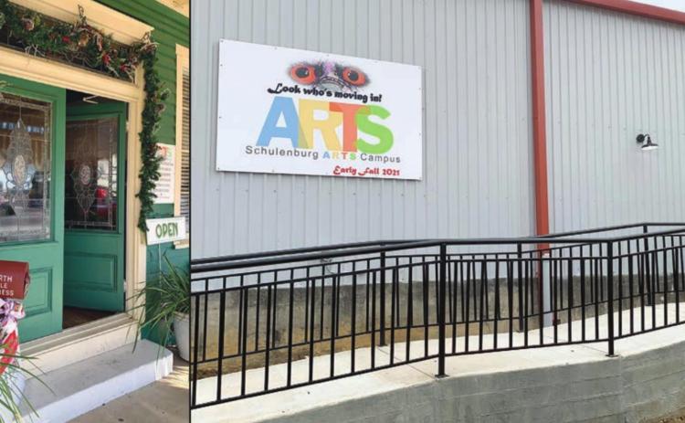Arts For Rural Texas has set Holiday Shows at the Schulenburg campus (right photo) on Dec. 16 and Fayetteville campus (left photo) on Dec. 11.