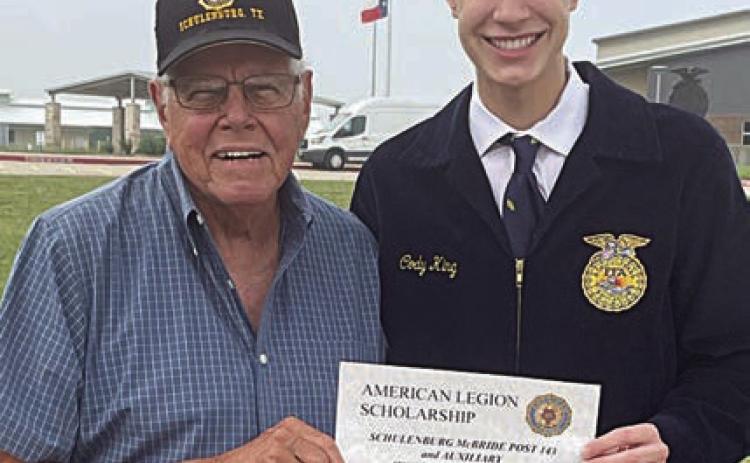 Legion/Auxiliary scholarship – King