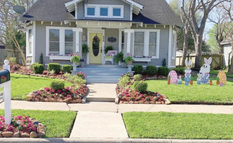 Yard of the month for April goes to Klesel