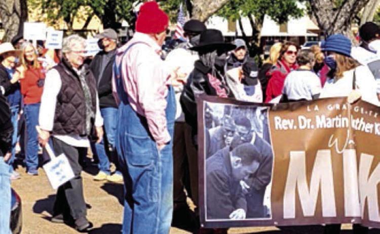 Scene from the 2022 MLK walk for freedom held in La Grange