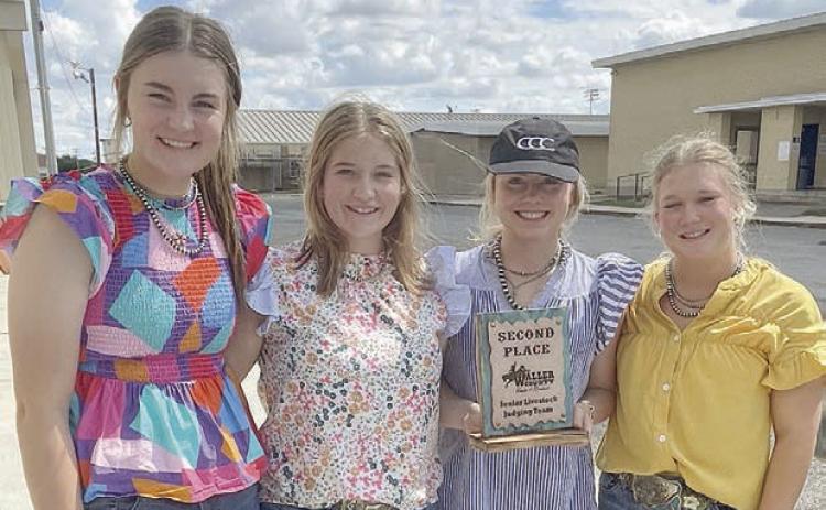 from left) Madyson Holub, Kyrroll Prihoda, Keeley Warnken and Haley Schramek