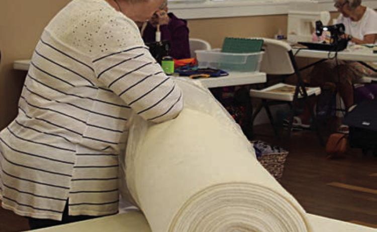 Charity quilt workshop conducted by Quilt Guild