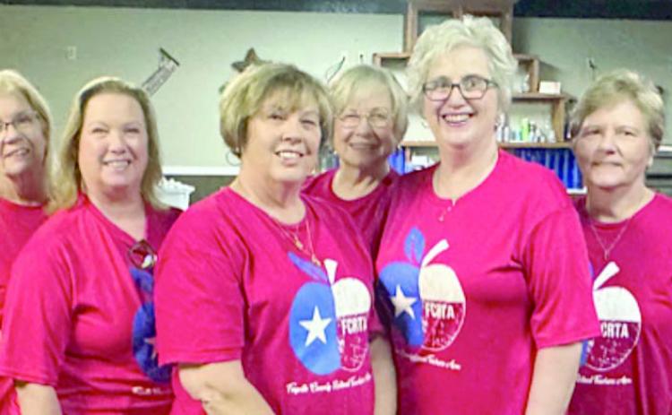 FCRTA officers – (from left) secretary Esther Hartman, first vice president Lisa Slinkard, co-president Terri Wagner, treasurer Chris Morrison, co-president Peggy Halamicek and Book Project chair Marian Tajchman.