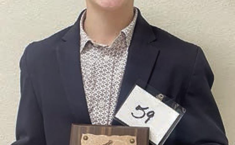 Crockett Guenther, a member of the Schulenburg 4-H Club, competed in the San Angelo Livestock Show Agricultural Public Speaking Contest on Feb. 1. Guenther was fourth overall in the junior dividion and his topic was “Marketing Behind the Label.”