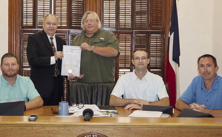 Proclamation signed for Flatonia Masonic Lodge 436 Day