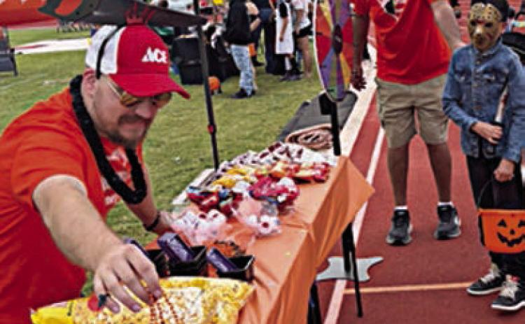 Ace takes part in trick-or-treat event