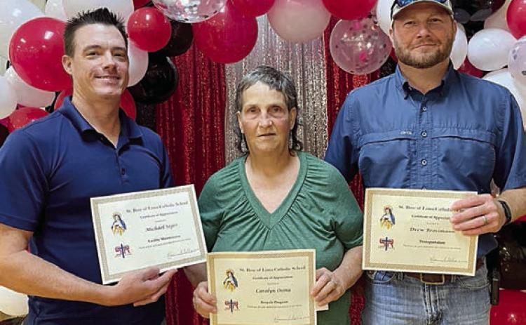 St. Rose honors three volunteers