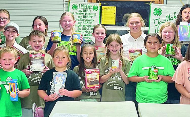 schulenburg 4-h Club collects for Thanksgiving, Christmas projects for needy