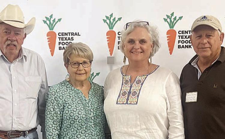Schulenburg and Flatonia attendees – (from left) Darrell Taylor and Pam Cunningham, Flatonia food pantry board members, and Debra Blansitt and Jack Niesner, Schulenburg food pantry board members.