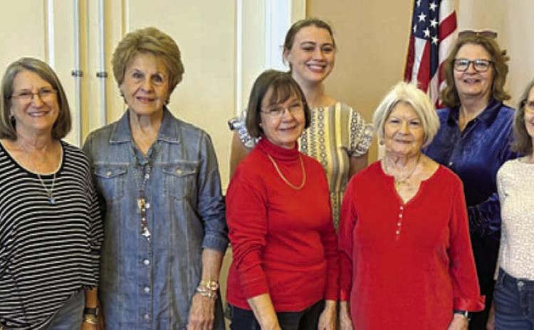 Fayette County Czech heritage society officers for 2026 are (front row, from left) directors Barbara Eilert, Vera Wehring and Adrienne Kobza; vice president/historian Phyllis Teykl; president Betty Danner; treasurer/ director Marilyn Cernoch; director Carolyn Heihnsohn; (back row) secretary Madelyn Karstedt; and director Cathleen Noska,