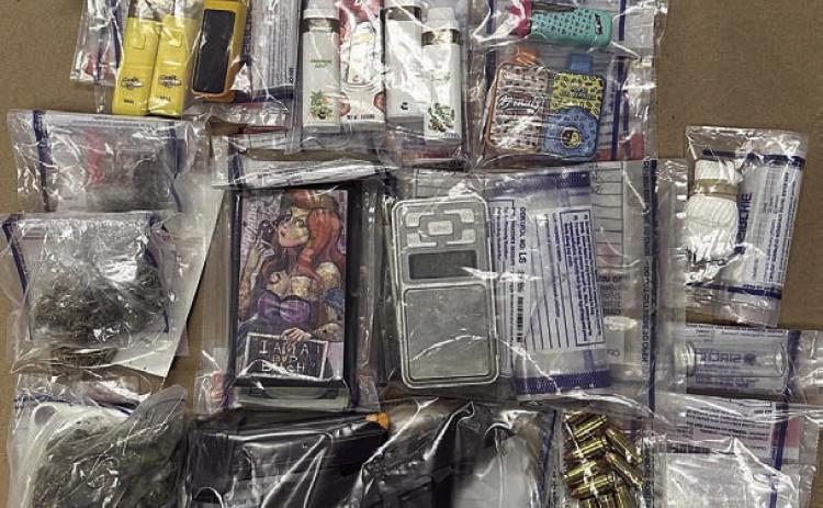 Shown above are the items seized by the Task Force in Jim Wells County.