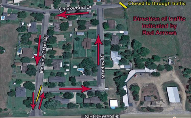 MEADOW CREEK TO HAVE ONE-WAY TRAFFIC ON HALLOWEEN