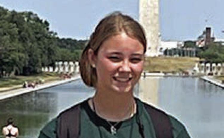 Delaney Turlingto n, a student at Weimar High School, was chosen as he winner of the 2023 Government-in-Action Youth Tour to Washington, D.C.