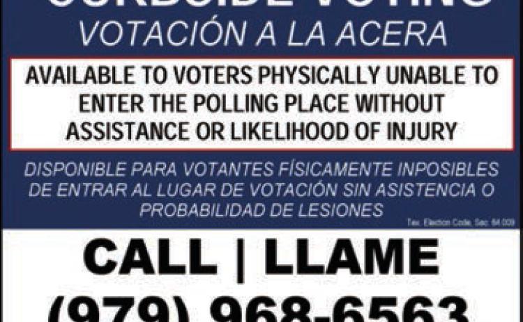 How to vote curbside in Fayette County