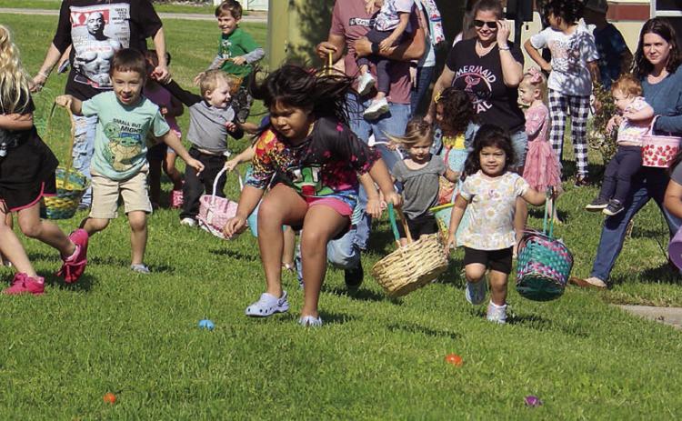 Early jump on Easter at Library Sat.