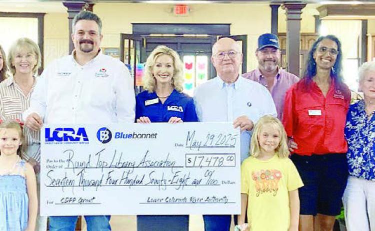 Round Top library gets grant thru LCRA program