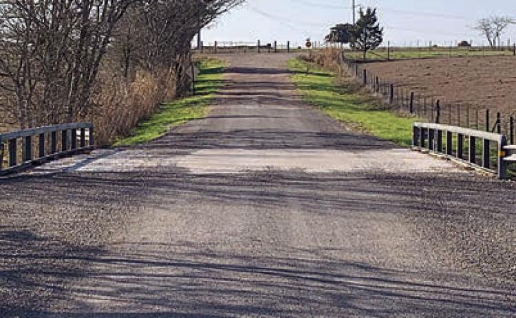 The new bridge on Parma Road was completed late last year.