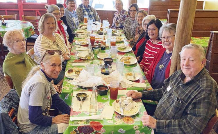 Fayette County Retired Teachers enjoy lunch in Round Top