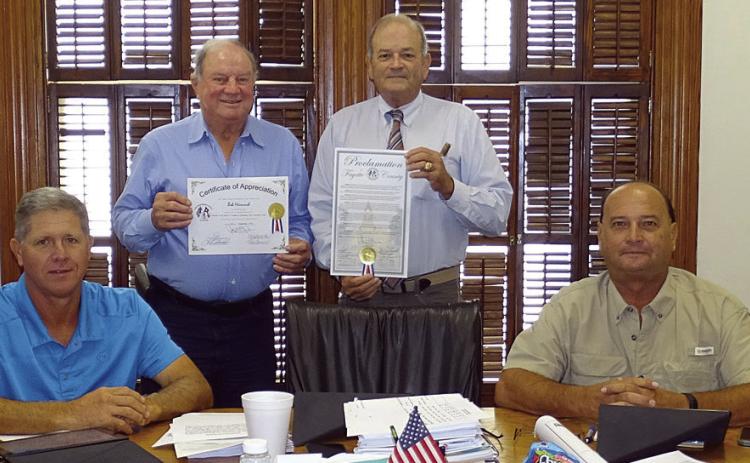 Heinrich recognized by Commissioners Court for his years of service