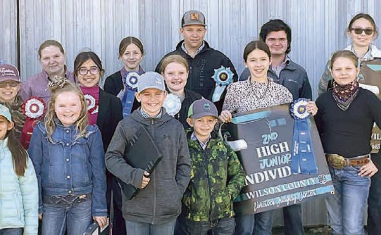 Fayette County 4-H’ers do well at Wilson County Livestock Judging Contest