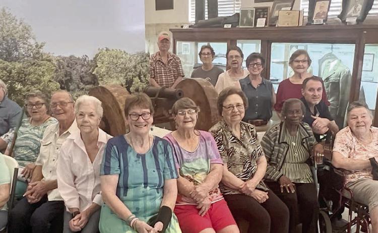 A contingent of Senior Connections members traveled to Gonzales recently to learn about the city’s important role in Texas history, visiting many sites where action took place. Two knowledgeable guides shared the story. The tour ended at the Gonzales Memorial Museum, where everyone gathered to view one of the “Come &amp; Take It”cannons and many fascinating displays.
