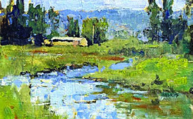 Stephen Henry painting of Utah landscape