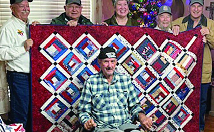 VVA member Fojtik presented Quilt of Valor